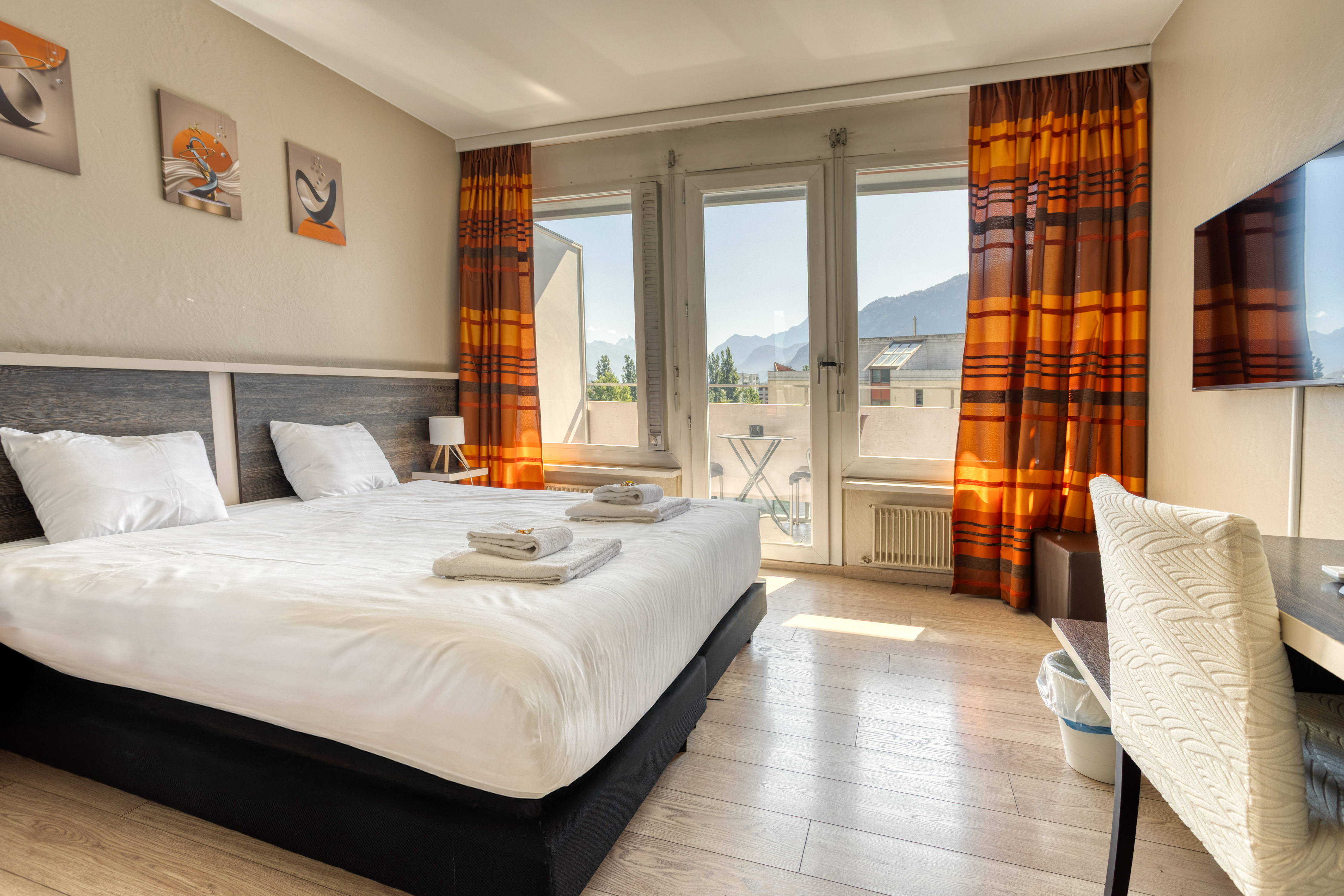 Chambre double avec balcon