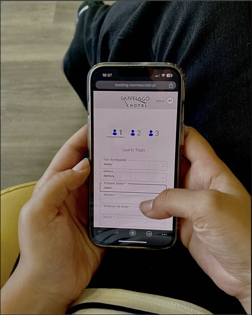 3. Complete o check-in