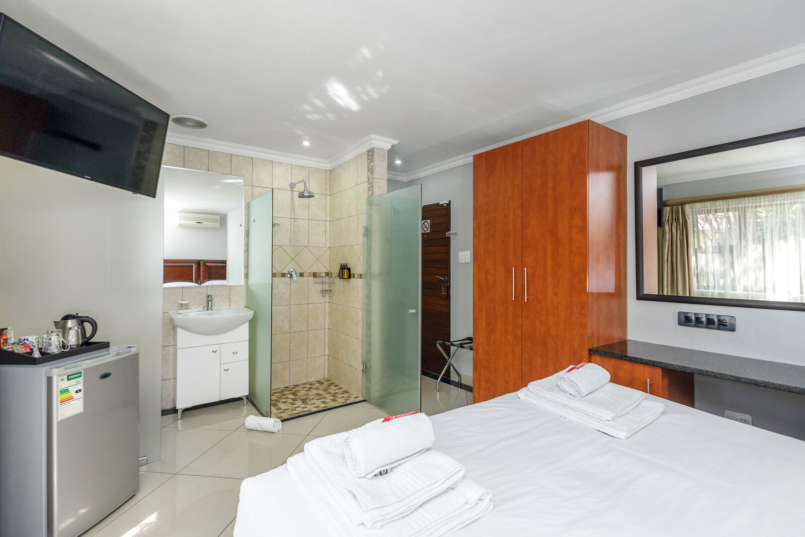 Standard Double Room with fresh white linens